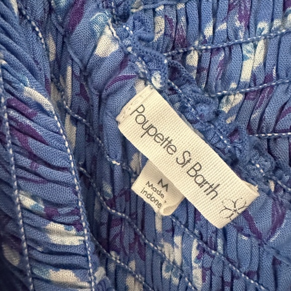 Poupette St Barth Soledad blue print maxi dress - Picture 3 of 3